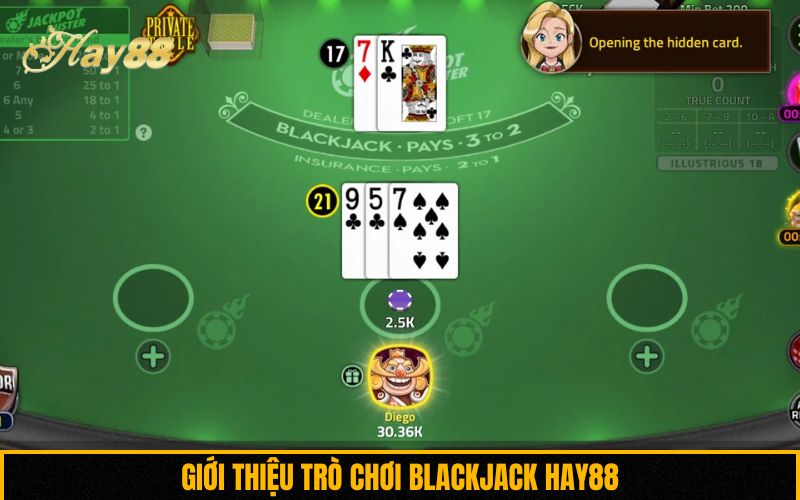 Giới thiệu trò chơi Blackjack Hay88